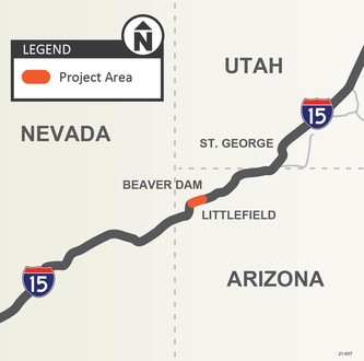 I-15 lane restrictions at Virgin River Bridge No. 1 in northwest corner ...