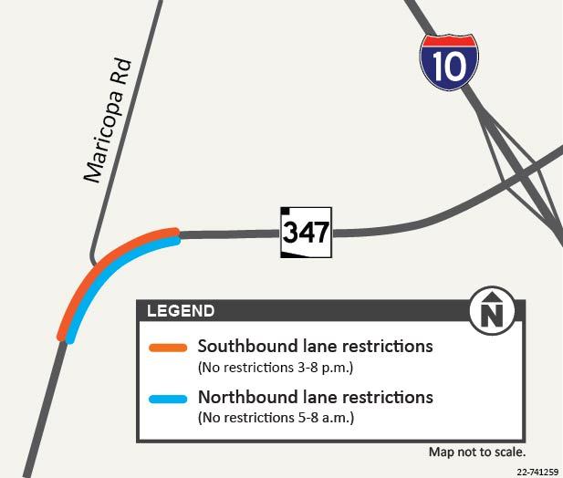 project area at State Route 347 and Old Maricopa Road