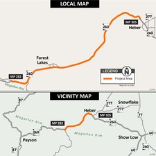 UPDATE: Daytime lane restrictions on State Route 260 west of Heber ...