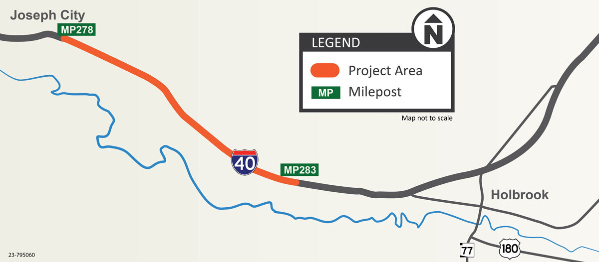 I-40 map