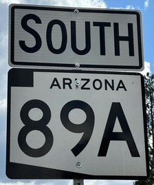 SR 89A highway shield sign (ADOT file photo 2023)