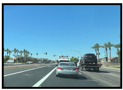 southbound SR 347 left turn lane at Lakeview