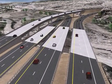 Rendering of future I-40/US 93 interchange