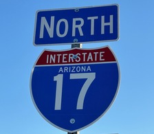 I-17 Shield Sign (NB near Jomax Rd) - ADOT photo 2024