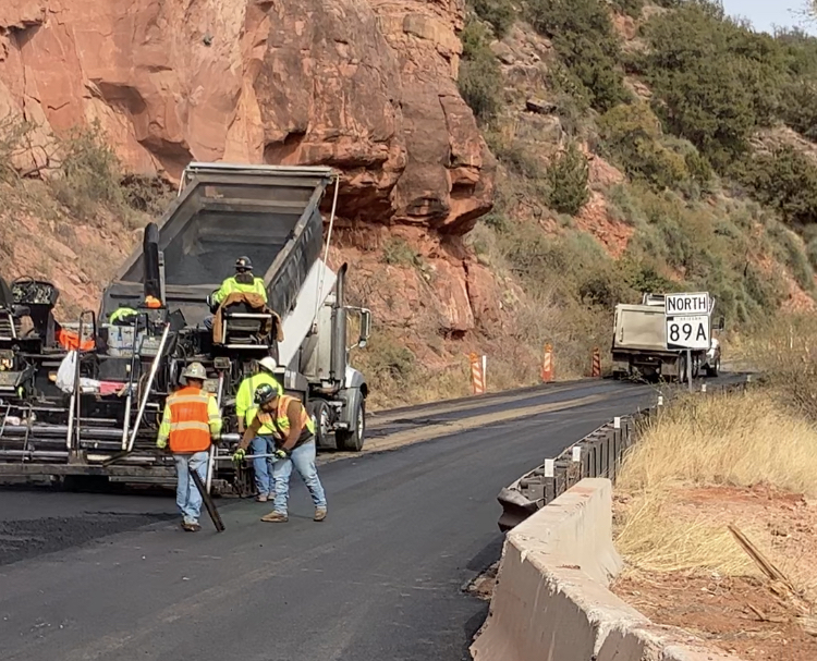 SR 89A Rockfall Mitigation Work In Oak Creek Canyon Finished