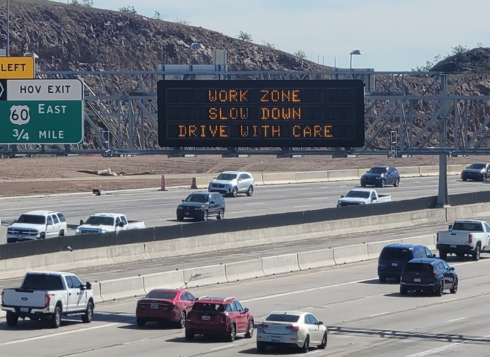 Work Zone message board