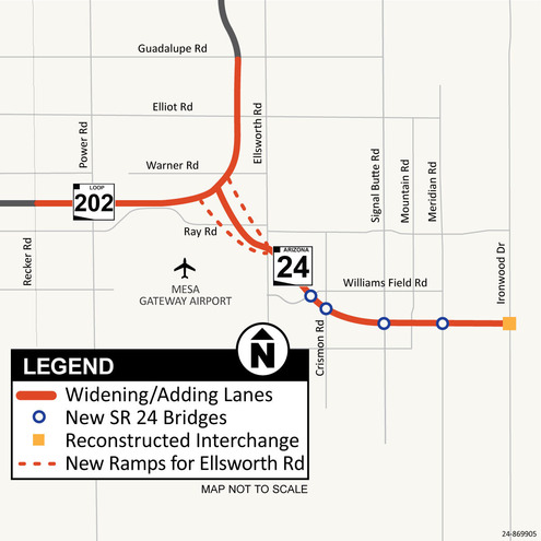 SR 24 Improvements project area map