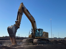 Freeway construction equipment along Loop 101 in Phoenix area (ADOT file photo 2025)