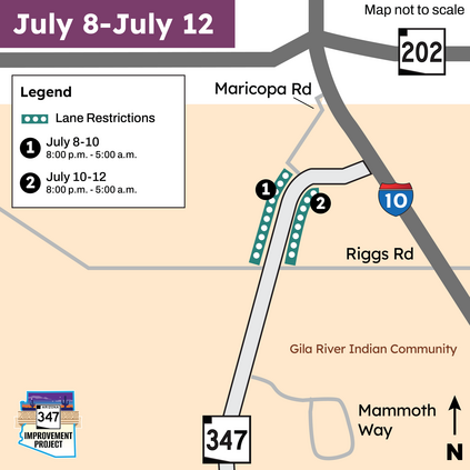 SR 347 project corridor map