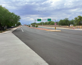 work completed on Warner Road and I-10
