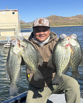 Vu T. with massive crappie at patagonia