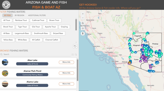 AZ Fish and Boat Map