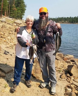 Ben M trout with mother in law