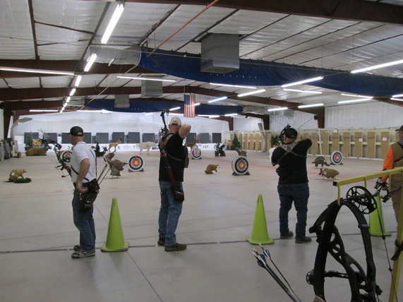 Indoor Archery 3D Fun Shoot BASF people shooting