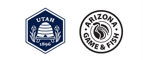 Combined Utah and AZGFD logos for Lk Powell requirements