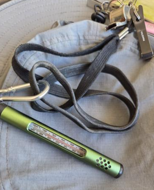 Lanyard thermometer