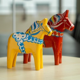 Red and Yellow Dala Horses