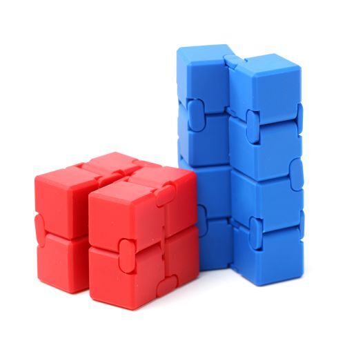 Red and Blue Infinity Cubes