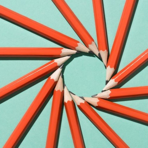 Pencils Arranged in a Circle
