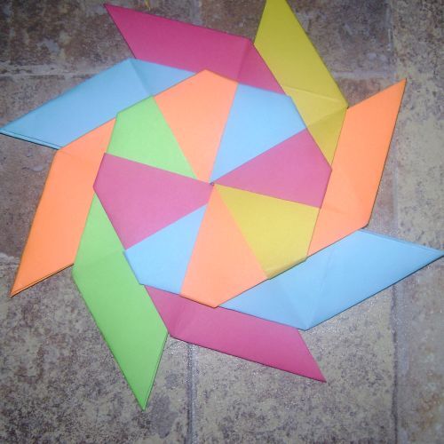 Colorful Origami Ninja Star