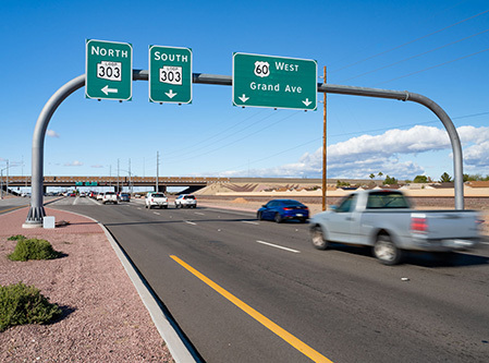 US 60 Loop 303 sign