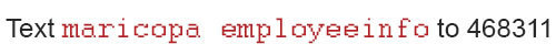 Text maricopa employeeinfo
