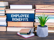 Employee Benefits Stack of Books