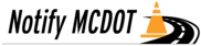 Notify MCDOT logo