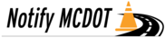 Notify MCDOT logo