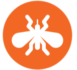 orange mosquito west nile virus pest bug insect icon