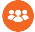 orange people group icon