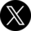 Twitter X logo Black circle