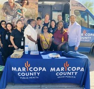 Berdetta Hodge and Maricopa County Mobile Vaccination Event