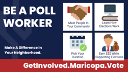 Be a Poll Worker. Make a Difference in your neighborhood. 