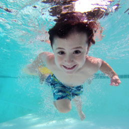 kid swimming