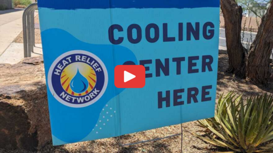 Inside a cooling center