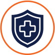 Public Health Icon, Health, orange stroke