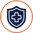 Public Health Icon, Health, orange stroke
