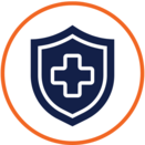 Public Health Icon, Health, orange stroke
