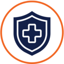 Public Health Icon, Health, orange stroke