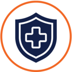 Public Health Icon, Health, orange stroke