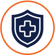 Public Health Icon, Health, orange stroke