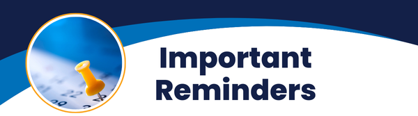 Calendar with yellow pushpin, Important Reminders