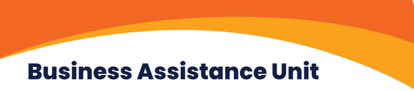 Business Assistance Unit with orange and yellow border