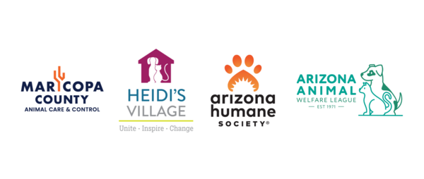 A graphic of animal welfare logos