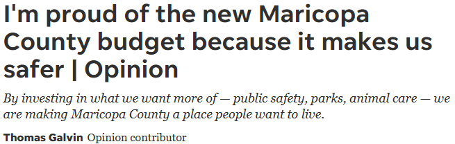 This op-ed explains the intention of this budget and all the benefit to fiscal conservatism