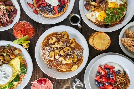 Look at all the delicious options at Perk Eatery