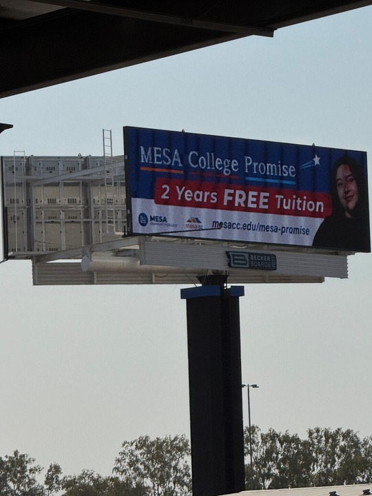 Congratulations to Mesa Community College's following the recent billboard lighting ceremony!