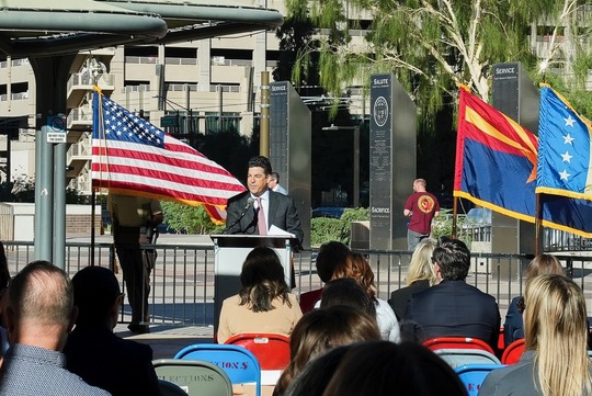 It was a pleasure to speak to my fellow County employees at this year's Veteran's Day Ceremony!