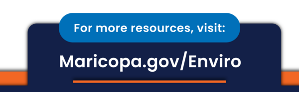 Maricopa County WaterWorks bulletin footer with webpage link. 